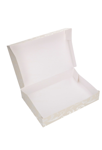 Geschenkdoos Cateringdoos Barok Creme 22x16x6cm 10stuks