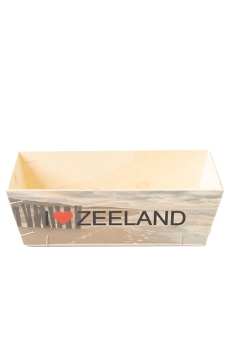 Houten Korf Bedrukt Zeeland Versie 4 29x19x9cm 25stuks