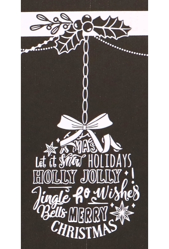 Budget Kerstpakketdozen Merry Christmas Bells Black 59x39x20cm 15stuks