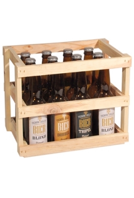 Bierverpakking Bierkratjes 12 Flesjes 24.8x18.2x24cm 10stuks