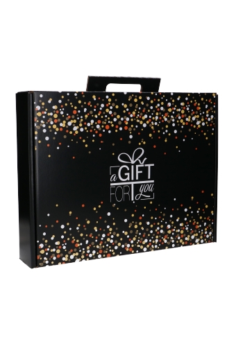 Geschenkdozen Koffer A Gift For You Zwart 49x39x9.5cm 25stuks