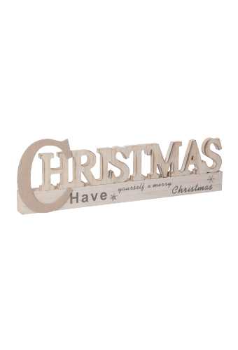 Kerstdecoratie Hout Have Yourself A Merry Christmas 30x2.8x10cm
