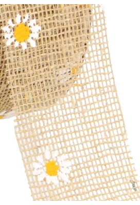 Geschenklint Jute Daisy Naturel 4.5cm x 20 meter