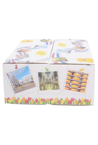 Geschenkdozen Groetjes & Greetings Gouda 39x29x13cm 15stuks