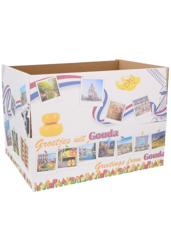 Geschenkdozen Groetjes & Greetings Gouda 39x29x13cm 15stuks