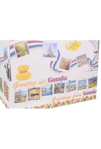 Geschenkdozen Groetjes & Greetings Gouda 39x29x13cm 15stuks