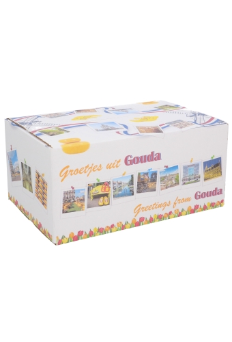 Geschenkdozen Groetjes & Greetings Gouda 31x20x14cm 30stuks