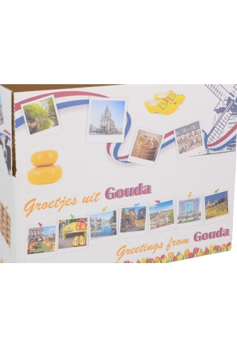 Geschenkdozen Groetjes & Greetings Gouda 31x20x14cm 30stuks