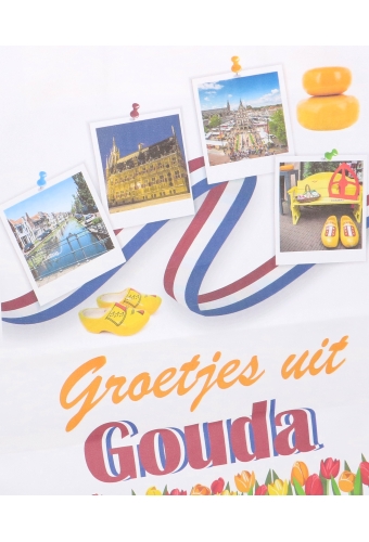 Papieren Draagtas & Handvat Greeting Gouda A4 24x11x31cm 50stuks