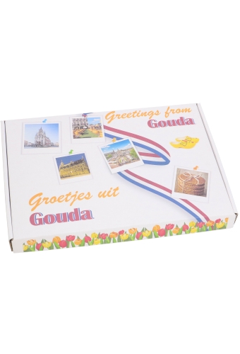 Brievenbusdoos Groetjes & Greetings Gouda A4 31x22x2.8cm 10stuks