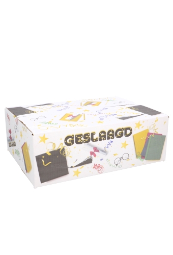 Geschenkdozen Geslaagd 39x29x13cm 15stuks