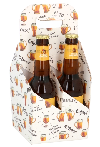 Bierverpakking Draagdoos Brugge Beer Enjoy voor 4 flesjes 33cl 10stuks