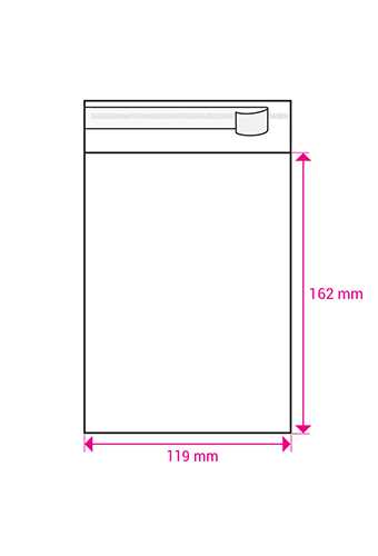 Cellofaan Zakjes Transparant Met Plakstrip Bio 162x119mm 250stuks