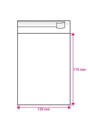 Cellofaan Zakjes Transparant Met Plakstrip Bio 175x129mm 250stuks