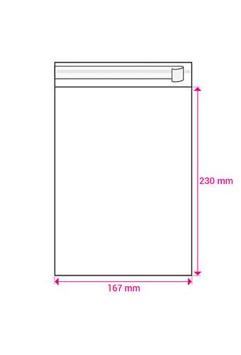 Cellofaan Zakjes Transparant Met Plakstrip Bio 230x167mm 250stuks