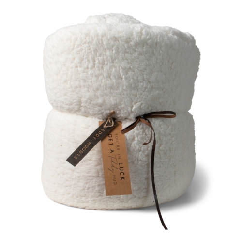 Jens Living Teddy Hoodie Wit 110x110x130cm 1stuks Jens Living Teddy Hoodie Wit 110x110x130cm 1stuks