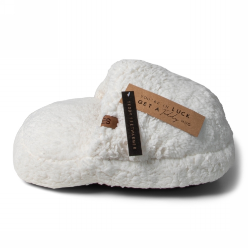 Jens Living Teddy Voetenwarmer Wit 37x28x10cm 1stuks