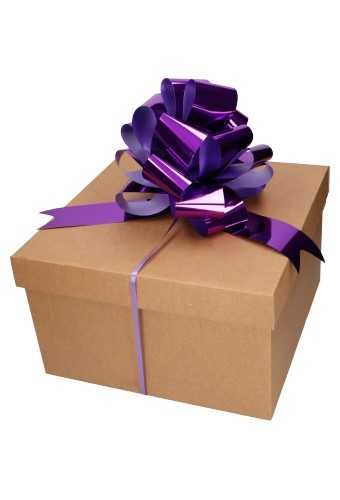 Strik Paars Metallic Doorsnee 27cm lint 6.8cm 1stuks