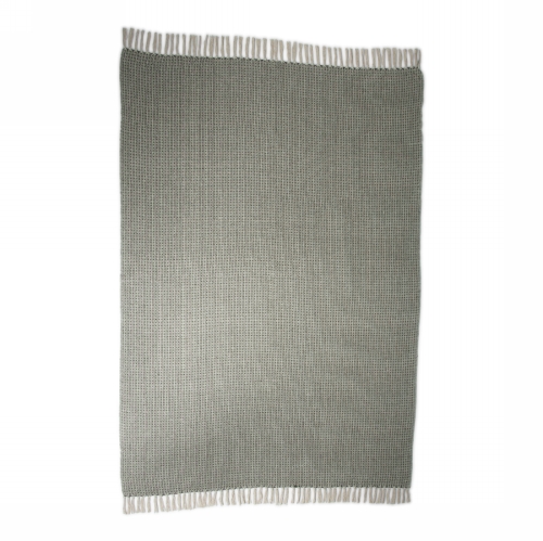 Jens Living Recycled Cotton Plaid Wafel Groen 130x180x0.3cm 1stuks