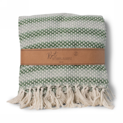 SENZA Indoor Outdoor Plaid RPET Groen 1 stuk