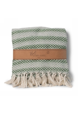 SENZA Indoor Outdoor Plaid RPET Groen 1 stuk