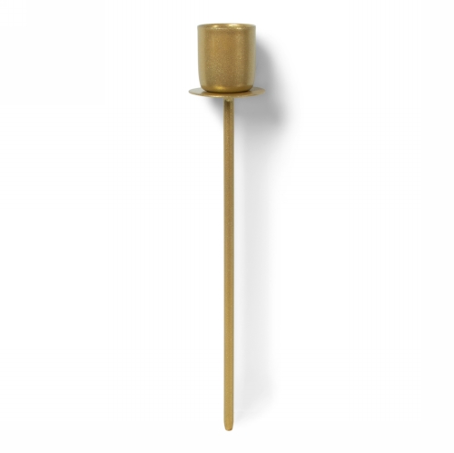 Jens Living Pin Kandelaar Goud 3.2x3.2x18cm 1stuks Jens Living Pin Kandelaar Goud 3.2x3.2x18cm 1stuks