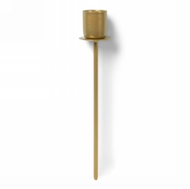 Jens Living Pin Kandelaar Goud 3.2x3.2x18cm 1stuks Jens Living Pin Kandelaar Goud 3.2x3.2x18cm 1stuks