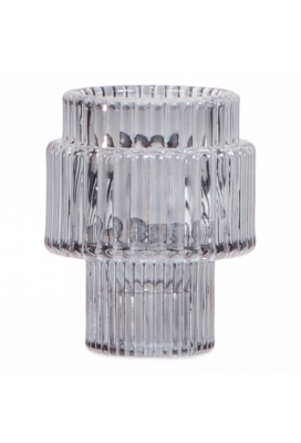 Jens Living Duo Kandelaar Grijs 6.4x6.4x8cm 1stuks Jens Living Duo Kandelaar Grijs 6.4x6.4x8cm 1stuks