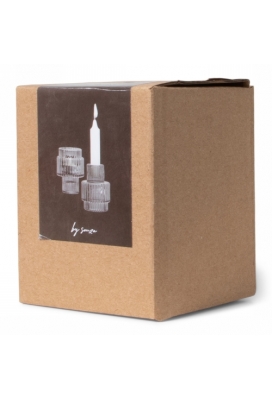 Jens Living Duo Kandelaar Grijs 6.4x6.4x8cm 1stuks Jens Living Duo Kandelaar Grijs 6.4x6.4x8cm 1stuks