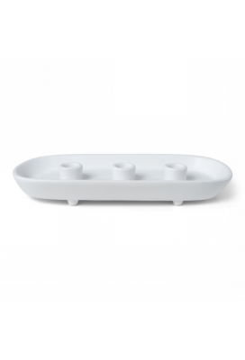 Jens Living Keramieken Kandelaar Triple Wit 30x14x3.5cm 1stuks Jens Living Keramieken Kandelaar Triple Wit 30x14x3.5cm 1stuks