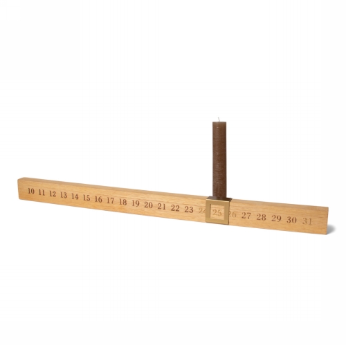 Jens Living Houten Adventskandelaar 58x4.5x4cm 1stuks Jens Living Houten Adventskandelaar 58x4.5x4cm 1stuks