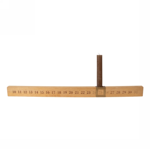 Jens Living Houten Adventskandelaar 58x4.5x4cm 1stuks Jens Living Houten Adventskandelaar 58x4.5x4cm 1stuks
