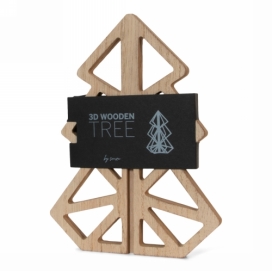 Jens Living Houten Kerstboom 20cm 15x15x20cm 1stuks Jens Living Houten Kerstboom 20cm 15x15x20cm 1stuks
