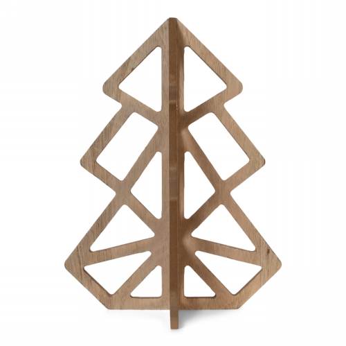 Jens Living Houten Kerstboom 20cm 15x15x20cm 1stuks Jens Living Houten Kerstboom 20cm 15x15x20cm 1stuks