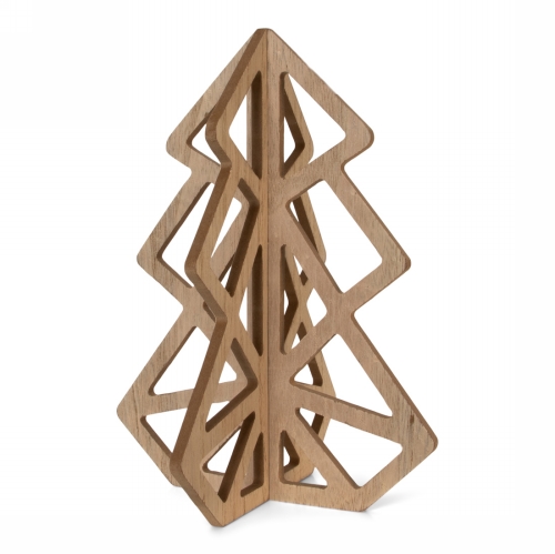 Jens Living Houten Kerstboom 20cm 15x15x20cm 1stuks Jens Living Houten Kerstboom 20cm 15x15x20cm 1stuks
