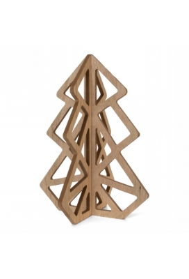 Jens Living Houten Kerstboom 20cm 15x15x20cm 1stuks Jens Living Houten Kerstboom 20cm 15x15x20cm 1stuks