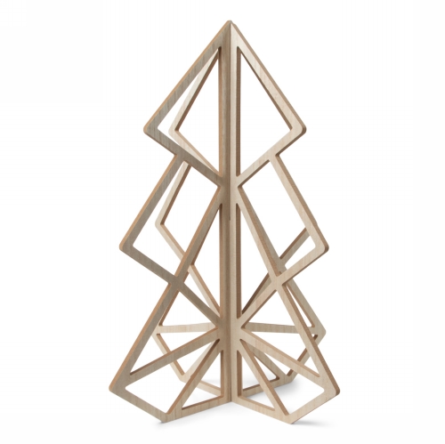 Jens Living Houten Kerstboom 40cm 30x30x40cm 1stuks Jens Living Houten Kerstboom 40cm 30x30x40cm 1stuks