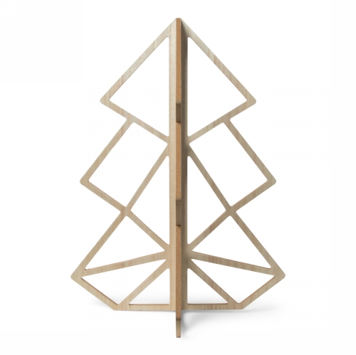 Jens Living Houten Kerstboom 40cm 30x30x40cm 1stuks Jens Living Houten Kerstboom 40cm 30x30x40cm 1stuks