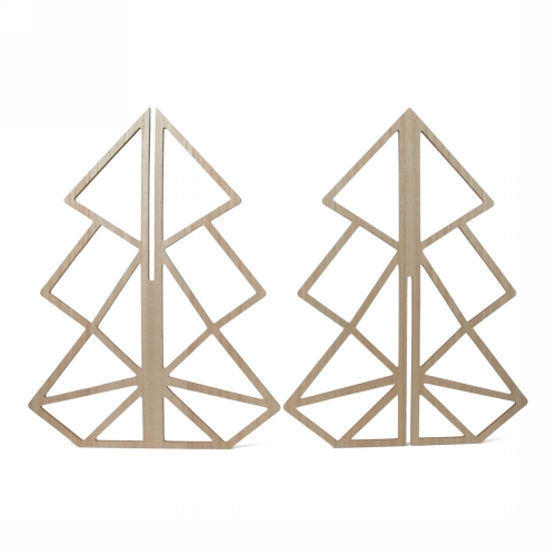 Jens Living Houten Kerstboom 40cm 30x30x40cm 1stuks Jens Living Houten Kerstboom 40cm 30x30x40cm 1stuks