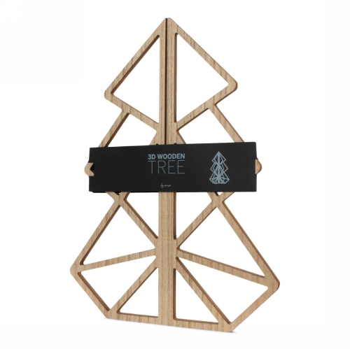 Jens Living Houten Kerstboom 40cm 30x30x40cm 1stuks Jens Living Houten Kerstboom 40cm 30x30x40cm 1stuks