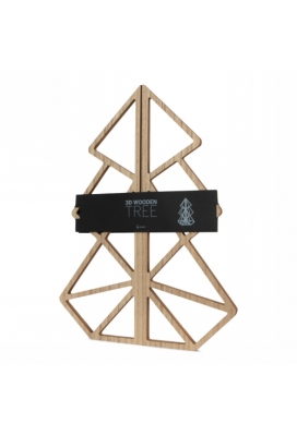 Jens Living Houten Kerstboom 40cm 30x30x40cm 1stuks Jens Living Houten Kerstboom 40cm 30x30x40cm 1stuks