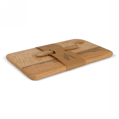Jens Living Mango Boterbord Met Mes Naturel 33x20x1.5cm 1stuks