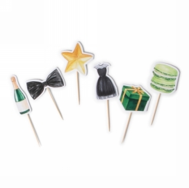 Jens Living Cocktailprikkers Party 9.5x5x0.2cm 1stuks Jens Living Cocktailprikkers Party 9.5x5x0.2cm 1stuks