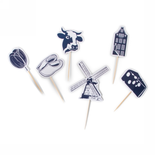 Jens Living Cocktailprikkers Dutch Delight 9.5x5x0.2cm 1stuks