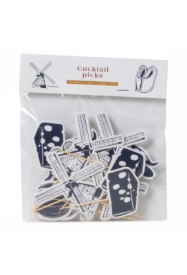 Jens Living Cocktailprikkers Dutch Delight 9.5x5x0.2cm 1stuks Jens Living Cocktailprikkers Dutch Delight 9.5x5x0.2cm 1stuks