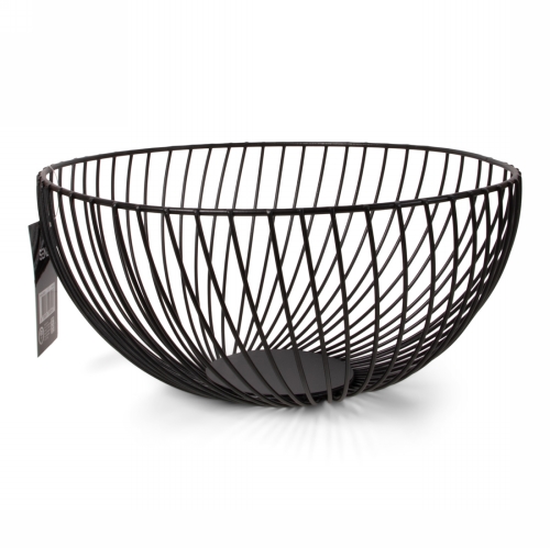 Jens Living Draadmand Zwart 25x25x12.5cm 1stuks Jens Living Draadmand Zwart 25x25x12.5cm 1stuks
