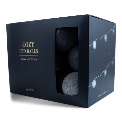 Jens Living Lichtslinger Cozy Grijs Large 315cm 1stuks