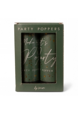 Jens Living Party Poppers Groen set van 2stuks 3.8x3.8x10.5cm 1stuks Jens Living Party Poppers Groen set van 2stuks 3.8x3.8x10.5cm 1stuks