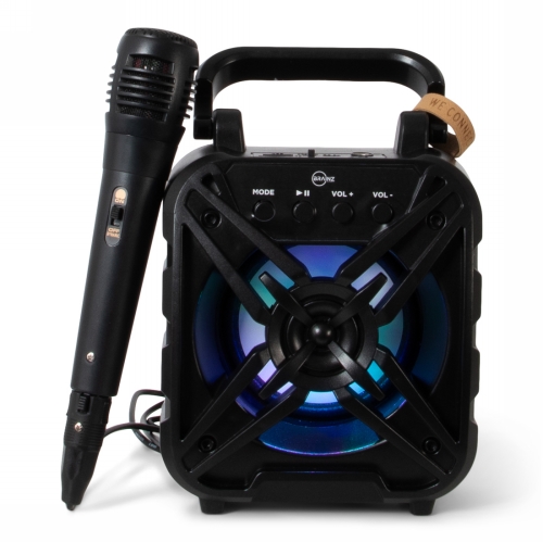 Brainz Karaoke Speaker Wheatstraw 24.5x9.8x19cm 1stuks Brainz Karaoke Speaker Wheatstraw 24.5x9.8x19cm 1stuks