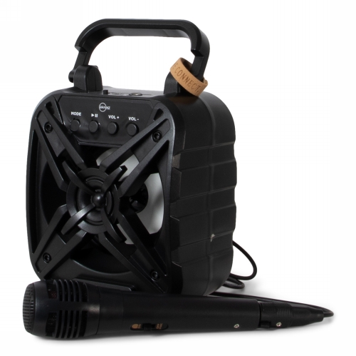 Brainz Karaoke Speaker Wheatstraw 24.5x9.8x19cm 1stuks Brainz Karaoke Speaker Wheatstraw 24.5x9.8x19cm 1stuks